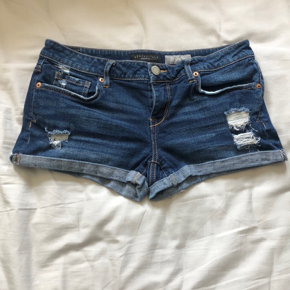 Dark Wash Jean Short Shorts